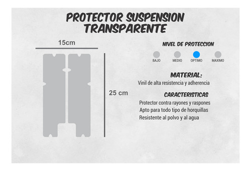 Protector Cuadro Bicicleta Transparente Fork Suspension Mtb Transparente