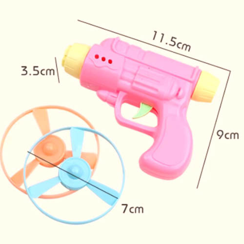Pistola Lanza Discos De Juguete Pack X10 Souvenir Cumpleaños Pack X 10 Colores Surtidos