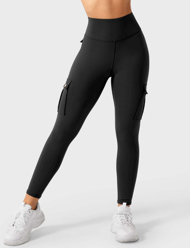 Leggings Mujer Cargo Bolsillos Push Up Deportivo Running