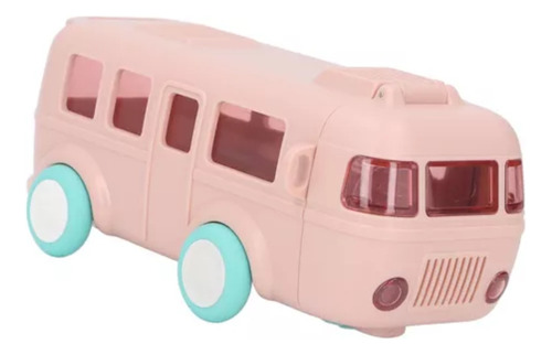 Termo Para Niños Bus Carrito De Agua Con Pitillo Rosa