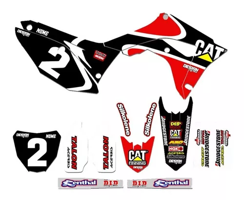 Kit Adesivo Motos Honda Crf 230 250 450 Motocross Trilha Mx