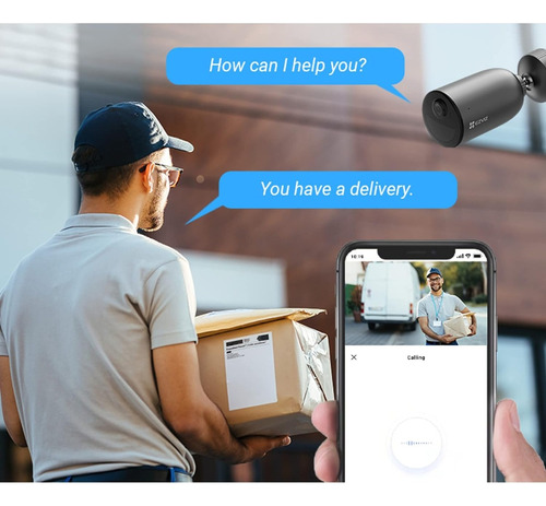 Camara De Seguridad Ezviz Eb3 2k 3mp C/bateria Wifi 2.4