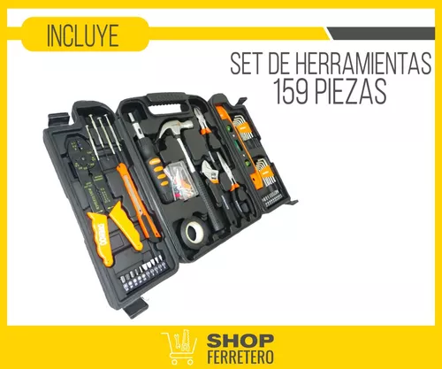 Set De Herramientas Caja 159 Piezas Maletin Kit Completo Kit