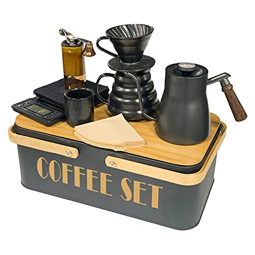 Sotech - Set De Cafetera Pour Over Cafetera + Balanza + Jar