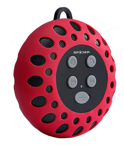 Spider Impermeable Altavoz Bluetooth Bt803, Rojo), M-btsp-r8