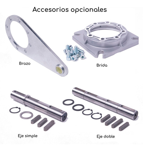 Motorreductor Trifásico 4hp Caja 110 1:60 25rpm 620n.m