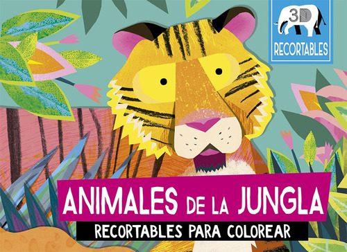 Animales De La Jungla (recortables 3d), De Natasha  Durley. Editorial Picarona, Tapa Blanda, Edición 1 En Español