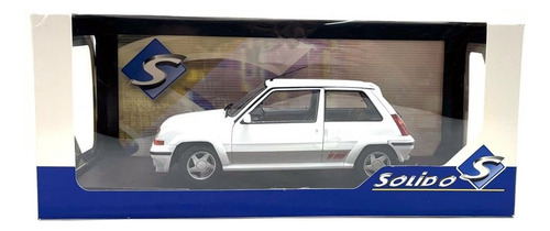 Miniatura Renault 5 Gt Turbo Mk2 1989 1:18 Solido Branco