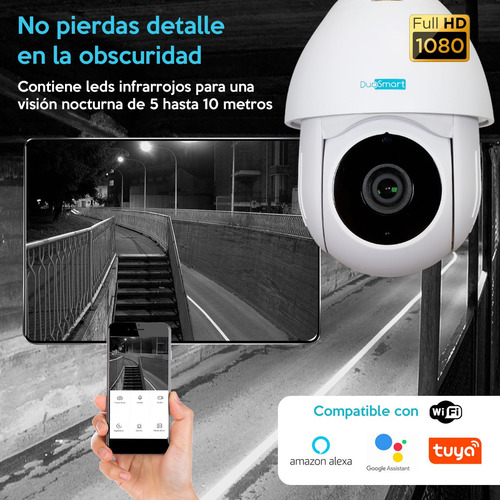 Kit 2 Cámaras Pt Wifi 2mp Con Audio Exterior E70 Duosmart