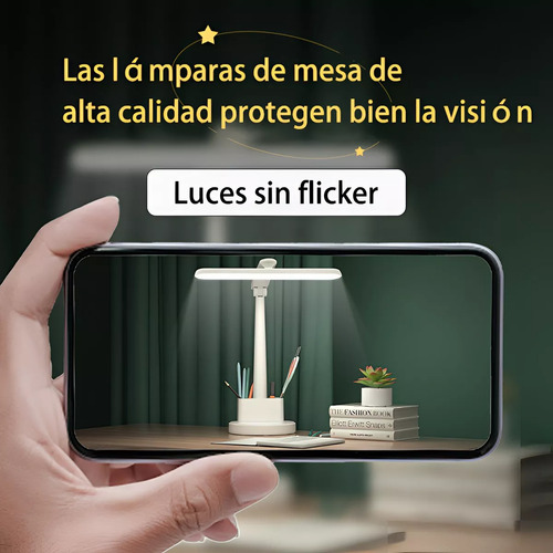 Luz Lámpara Led Escritorio Ajustable Recargable Usb, 3200mah
