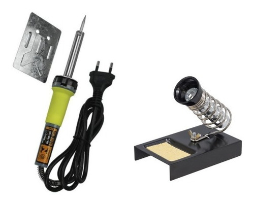 Kit Ferro De Soldar Profissional 30w 127v + Suporte Nf-e