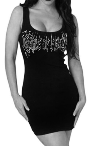 Vestido Tirante Cradle Of Filth Black Metal Heavy Rock Goth