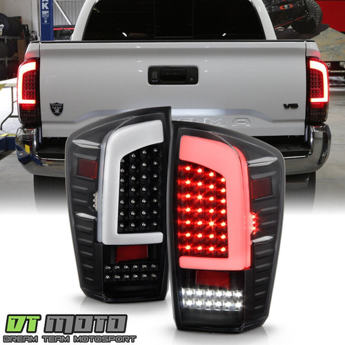 Par Micas Traseras Negro Led Toyota Tacoma Sr 2019 2.7l