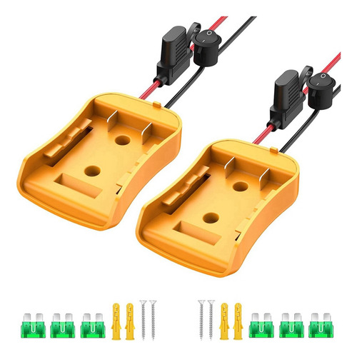 2 Paquetes De Adaptadores Power Wheels Para 20 V, Batería Po