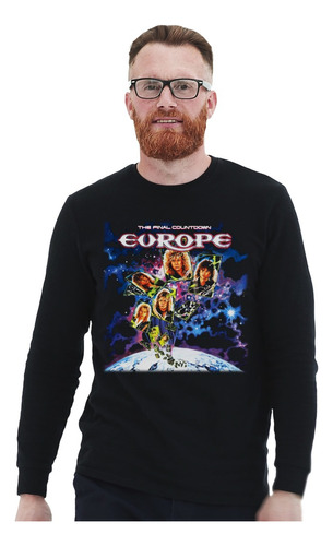 Polera Ml Europe The Final Countdown Rock Impresión Directa