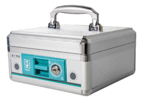 Caja Fuerte Con Cerradura, Bandeja 20,8 Cm X 20,8 Cm X 11 Cm