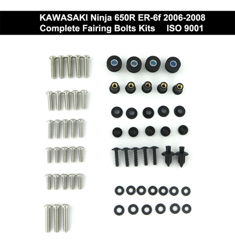 Kit De Tornillos De Fijación Para Kawasaki Ninja 650r Er-6f