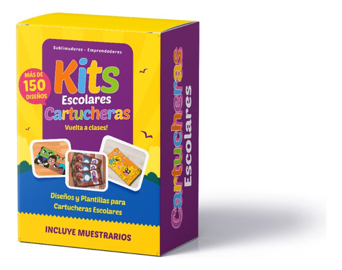 Kit Imprimible Cartucheras Escolares Para Sublimar M1