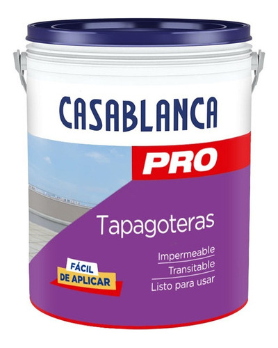 Casablanca Pro Tapagoteras Impermeable Transitable 4 Lt - Mm