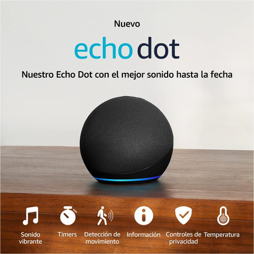 Amazon Echo Dot 5th Gen Con Asistente Virtual Alexa Charcoal