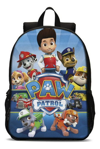 Mochila Escolar Com Estojo Infantil Patrulha Canina Cor Mse0014 Desenho Do Tecido Patrulha Canina 1