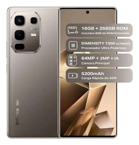 Celular Infinix Note 50s 5g+ Nfc 256gb Ram 8+8 5200 Mah