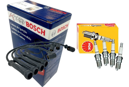 Kit Cables Bosch + Bujias Ngk Megane K7m 1.6 8v Gnc