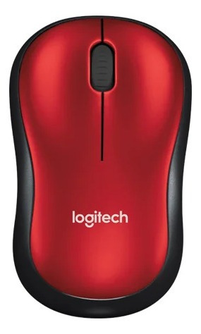 Mouse Logitech Rojo Inalámbrico M185
