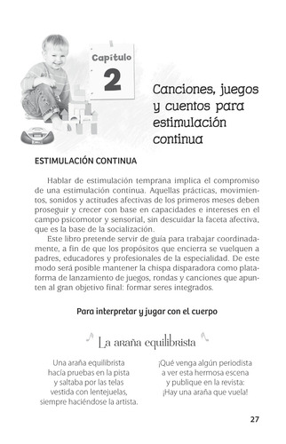 Juegos Y Canciones Para La Estimulación Temprana Trillas