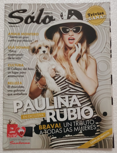 Paulina Rubio Revista Nueva Sólo Sanborns Impecable Rara!