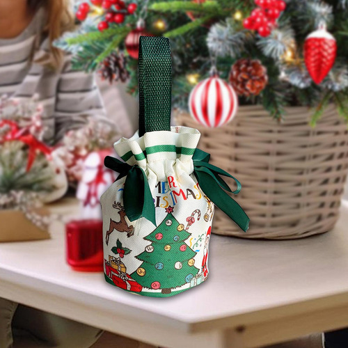5 Bolsa De Regalo Navideña, Bolsa De Dulces, Calcetín