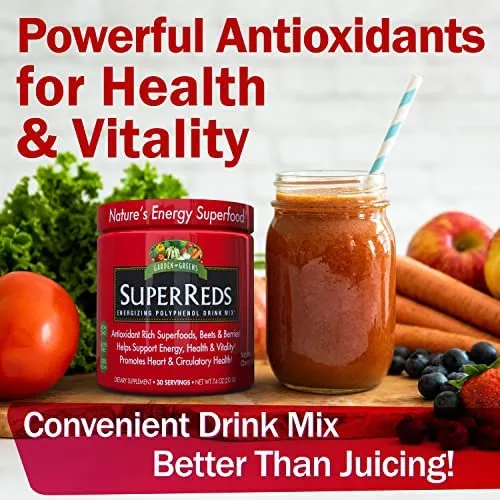 Garden Greens Super Reds Superalimentos Polifenoles Energiza