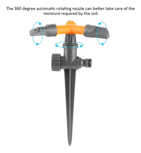 Aspersor De Césped Giratorio Automático De 360 Grados