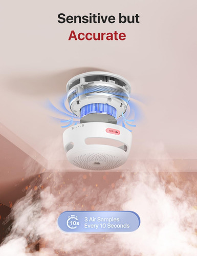 Detectores De Humo C/ Alarma X-sense, Interconectados, 3 Pie