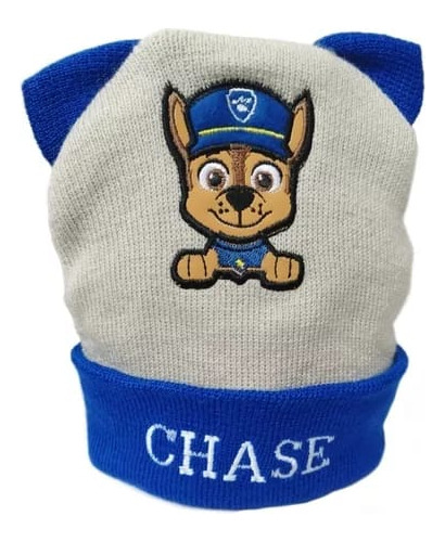 Gorro Personajes Chase Paw Patrol Para Niños Tejidos En Lana