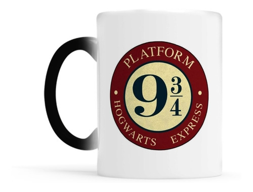 Taza Magica De Ceramica Harry Potter Plataforma 9 3/4