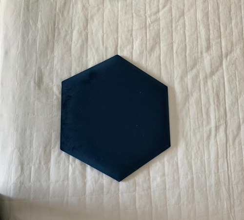 Decoração Módulos Hexagonal - Tecido Espuma Madeira 16 Peçs