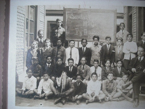 Antigua Fotografia Escuela Superior N° 91  5 Y 6 Año 1923