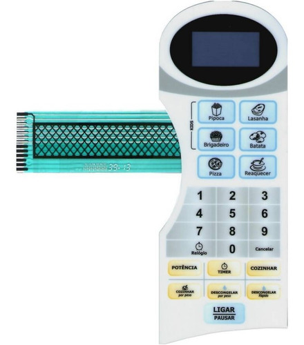 Imagem 1 de 2 de Membrana Teclado Microondas Philco Pms22n2 Pms 22n2