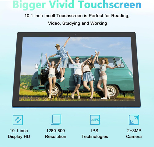 Android 15 Tablet 10 Pulgadas, 18gb Ram+128gb Rom/2tb Exp...