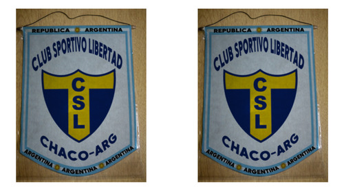 Banderin Grande 40cm Club Sportivo Libertad Chaco