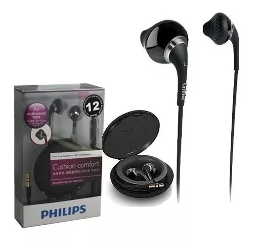 PHILIPS AURICULARES BOTON NEGRO SHE1350