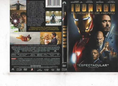 Iron Man El Hombre De Hierro - Dvd Original - Buen Estado