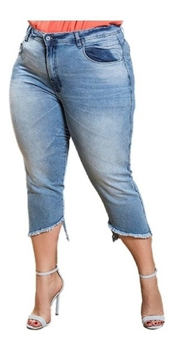 Calça Capri Feminina Plus Size