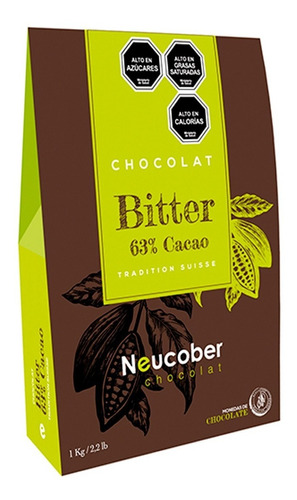 Cobertura Chocolate Fina Bitter 63% Neucober