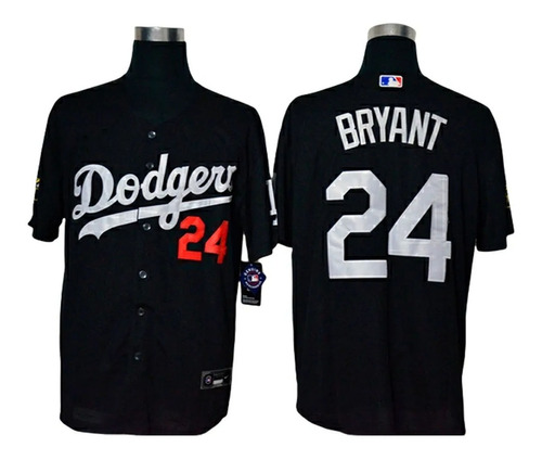 Imagen 1 de 2 de Camiseta Casaca Baseball Mlb Los Angeles Dodgers Bryant 24