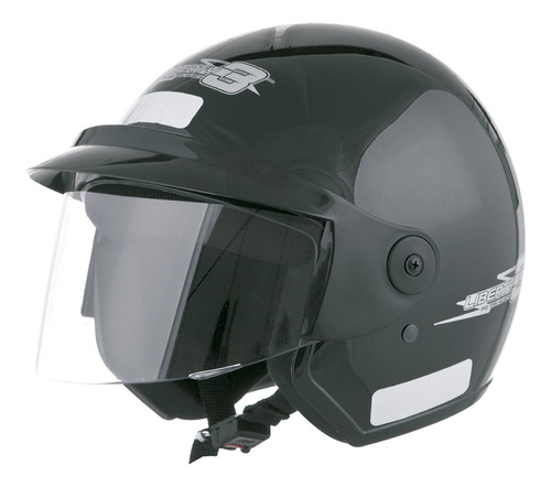 Capacete Aberto C/ Viseira Liberty Three 60 Preto Pro Tork