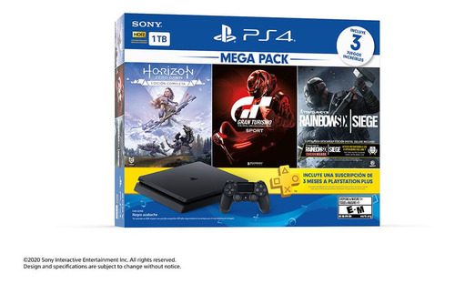 Consola Sony Playstation 4 Megapack 16 Ps4 3 Juegos Joystick