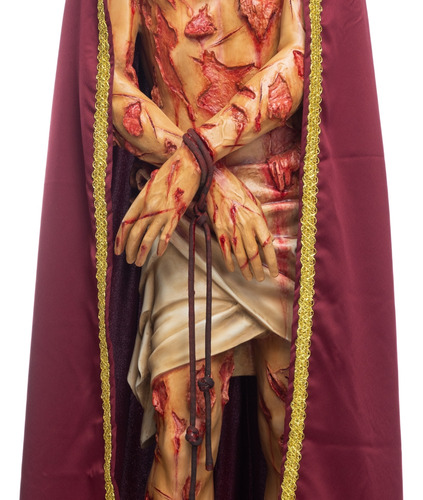 Imagem Jesus Flagelado 135cm Resina Coroa Espinhos