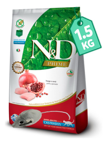 Farmina N&d Prime Grain Free Gato Castrado 1.5 Kg